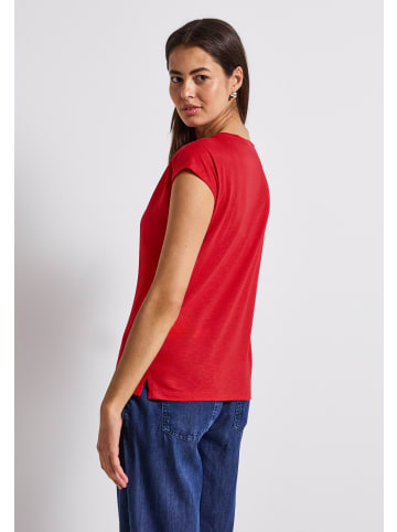 Street One 'Shirt mit Dekotape' Rot