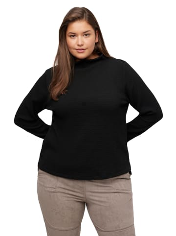 Ulla Popken Sweatshirt in schwarz