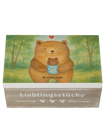 Mr. & Mrs. Panda Box Bär Baby Design ohne Spruch in Weiß