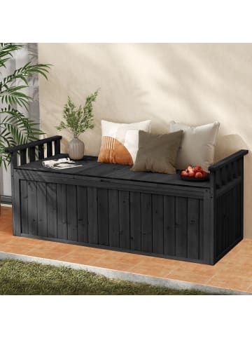 COSTWAY Gartenbox 128x58x53cm in Schwarz