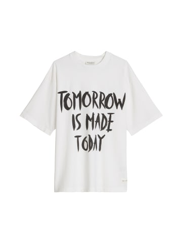 Marc O'Polo Print-T-Shirt loose in White Cotton