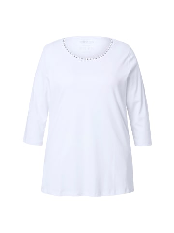 Ulla Popken Shirt in schneeweiß