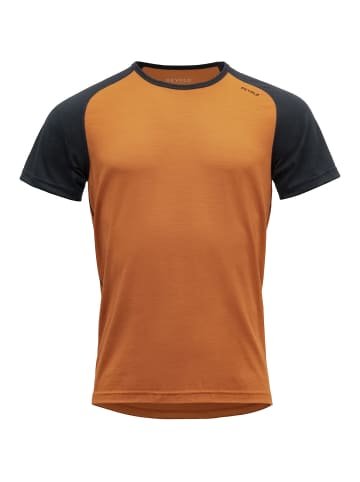 DEVOLD M JAKTAMERINO 200 T-SHIRT in Indigo