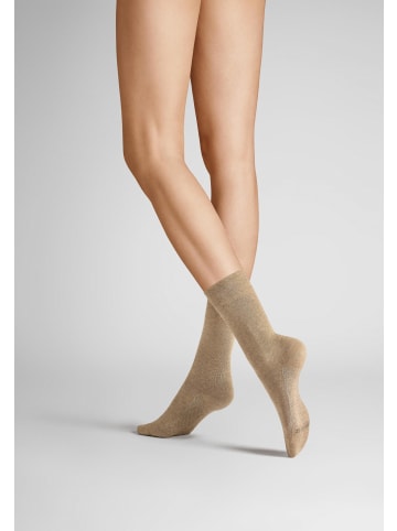 Hudson Socken Dry Cotton klimaregulierend in Beigemel.