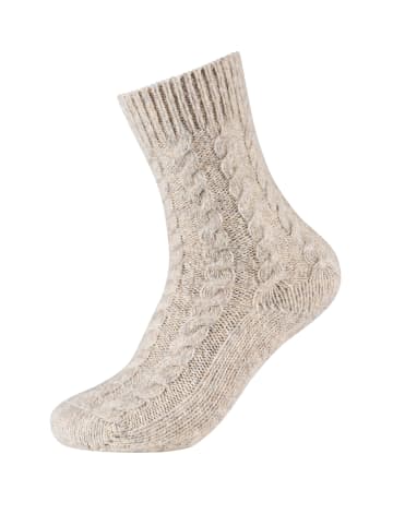 camano Socken cosy cable stitch 2er Pack nature
