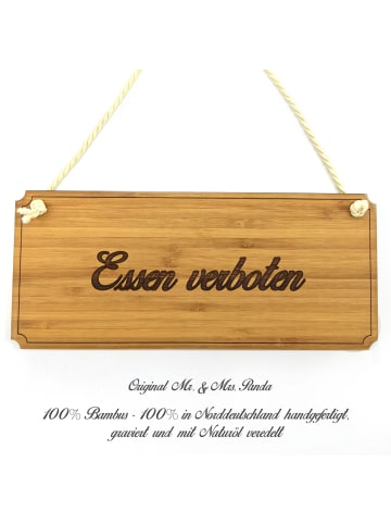 Mr. & Mrs. Panda Wegweiser Essen verboten mit Spruch in Keine Angabe