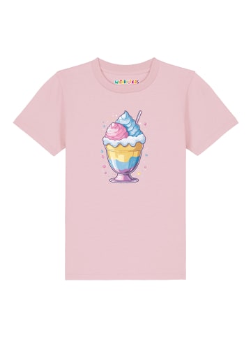 wat? Apparel T-Shirt Eisbecher in Rosa