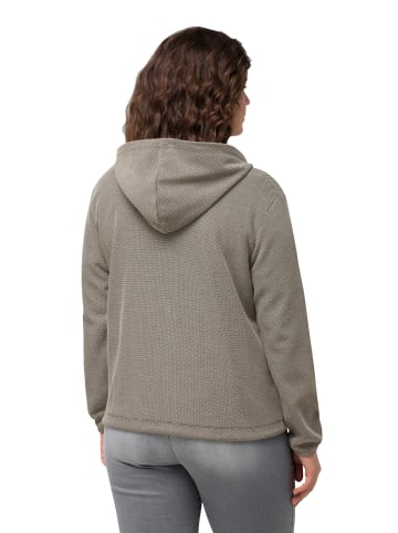 Ulla Popken Sweatjacke in schwarz