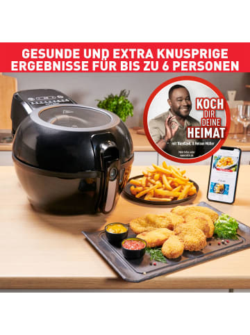 Tefal FZ 773815 ActiFry Genius Smart Heißluft-Fritteuse 1200 ml in schwarz