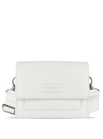 Bugatti Elsa - Umhängetasche Leder S 18.5 cm (schwarz) in weiß