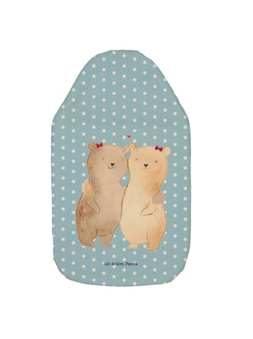 Mr. & Mrs. Panda Wärmekissen Bären Schwestern ohne Spruch in Blau Pastell