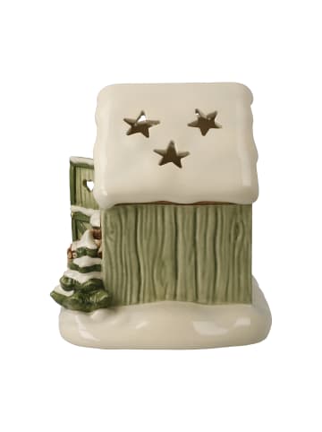 Goebel Figur " Verschneite Gartenhütte " in Bunt