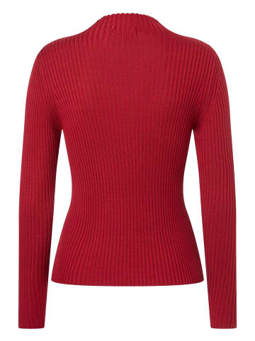 More & More Rippstrickpullover in currant red