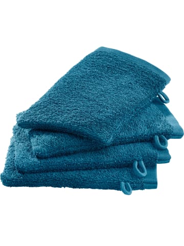 Erwin Müller Waschhandschuh 4er-Pack Ludwigsburg in petrol