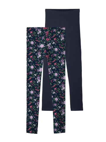 name it Leggings 2er Pack in dark sapphire/flowers