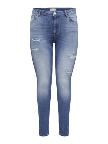 ONLY Carmakoma Skinny Jeans in Medium Blue Denim
