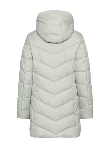 Camel Active Wattierte Jacke mit abnehmbarer Kapuze in Salbei