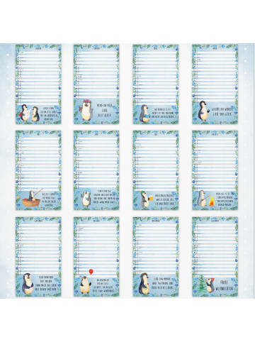 Mr. & Mrs. Panda Partnerkalender 2024 Pinguin Collection mit Spruch in Weiß