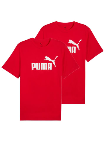 Puma T-Shirt 2er Pack in Rot