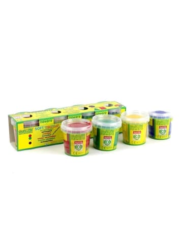 ÖkoNorm SOFT-Knete nawaro, 4er Set A - rot, gelb, grün, blau - ab 2 Jahren