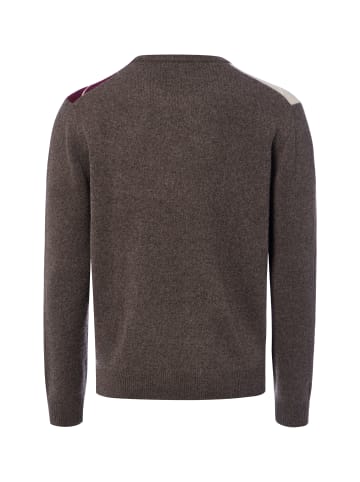 Andrew James Strickpullover in anthrazit beige - 0001