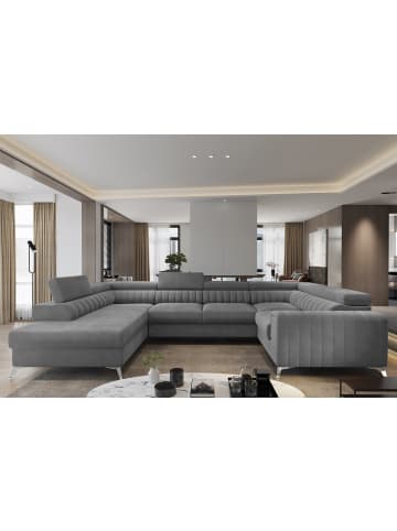 MF Design Luisa Recamiere Links in Charcoal -  (L) 202 x (B) 347 x (H) 92 cm