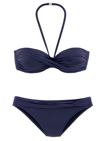 LASCANA Bügel-Bandeau-Bikini in blau