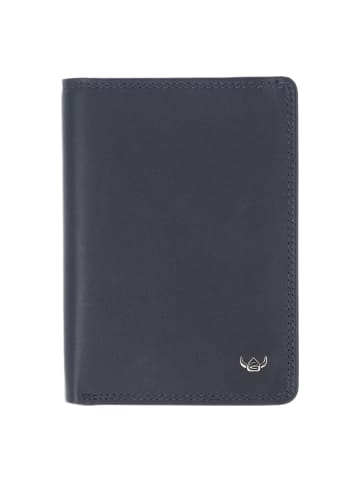 Golden Head Polo Ausweisetui RFID Leder 9 cm in marineblau