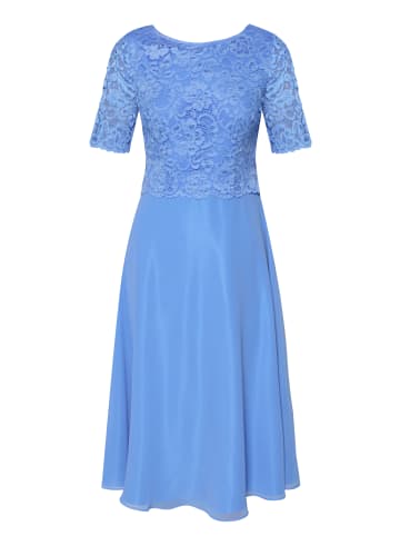 Vera Mont Cocktailkleid mit Spitze in Paris Blue
