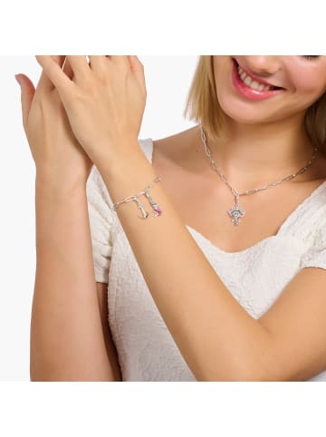 Thomas Sabo Charm-Anhänger in silber, rot, violett
