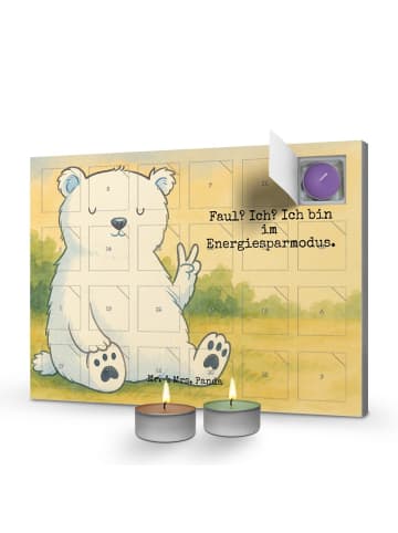 Mr. & Mrs. Panda adventskalender mit duftkerzen Eisbär Faul Desi... in Weiß
