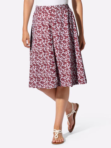 WITT WEIDEN Schlupfrock in dunkelrot-weiß-bedruckt