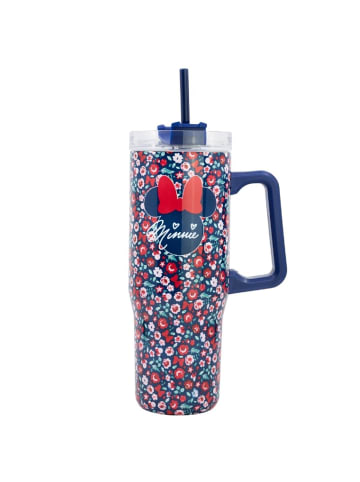 Disney Minnie Mouse Trinkflasche Trinkbecher 940ml, mit Strohhalm