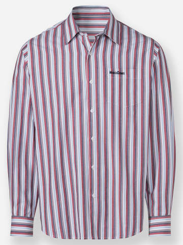 WITT WEIDEN Langarmhemd in erdbeere-eisblau-gestreift