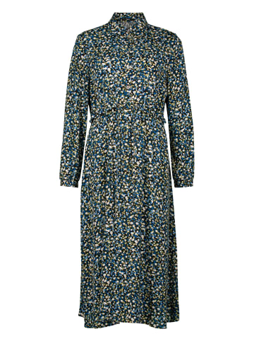 Zero  Crepè-Kleid mit Bindegürtel in BlackBlue