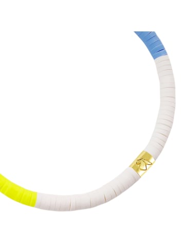 Glanzstücke München Armband aus Sterling Silber mit Heishi Perlen in gelbgold