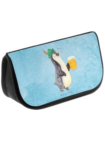 Mr. & Mrs. Panda kosmetiktäschchen Pinguin Bier ohne Spruch in Eisblau