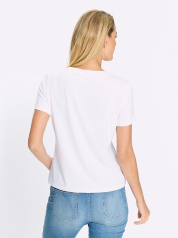 Heine Shirt in weiß-erdbeere