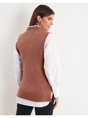 Threadbare Pullunder in Brown