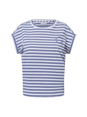 comma T-Shirt in hellblau weiß