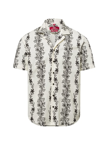 Finshley & Harding London Hemd in ecru schwarz