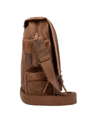 Greenland Nature Montenegro Messenger Leder 31 cm Laptopfach in natur