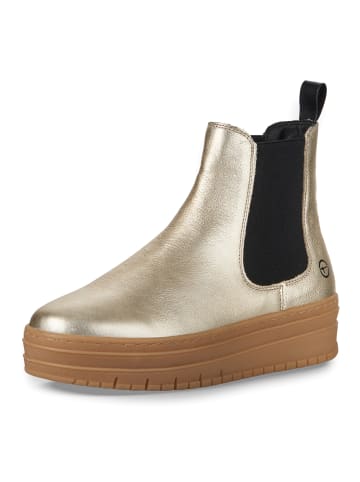 Tamaris Reißverschlussstiefelette in gold
