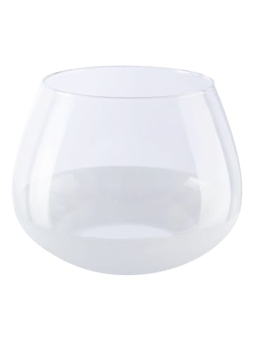 Creativ home Vase aus Glas in weiß
