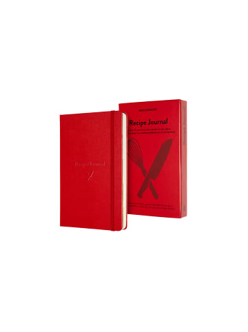 Moleskine Rezepte, mit festem Einband, 70g-Papier "Passion Journal" in Rot