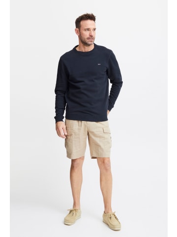 FQ1924 Rundhalspullover FQWILLIAM crew neck logo sweat in Dunkelblau