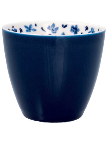 Greengate Latte Cup DAHLA Blau Innenseite mit Blumen