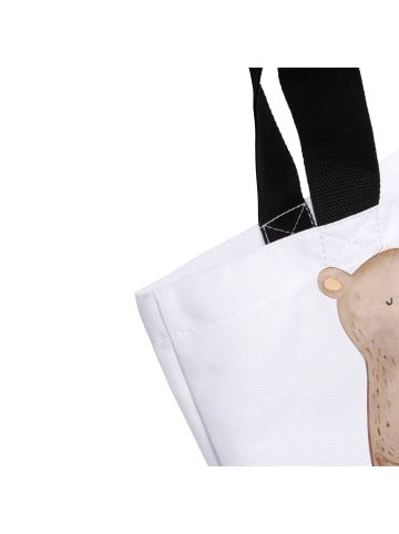 Mr. & Mrs. Panda Shopper Bär und Hase Umarmen ohne Spruch in Weiß