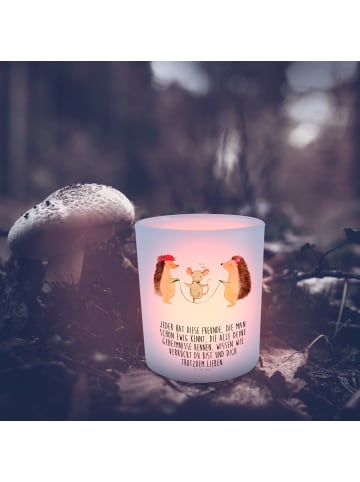 Mr. & Mrs. Panda Teelicht Igel Seilhüpfen mit Spruch in Transparent
