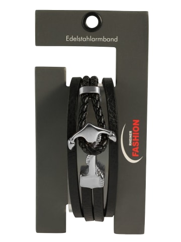 Adeliás Herren Anhänger – Gravuranhänger aus Leder in schwarz